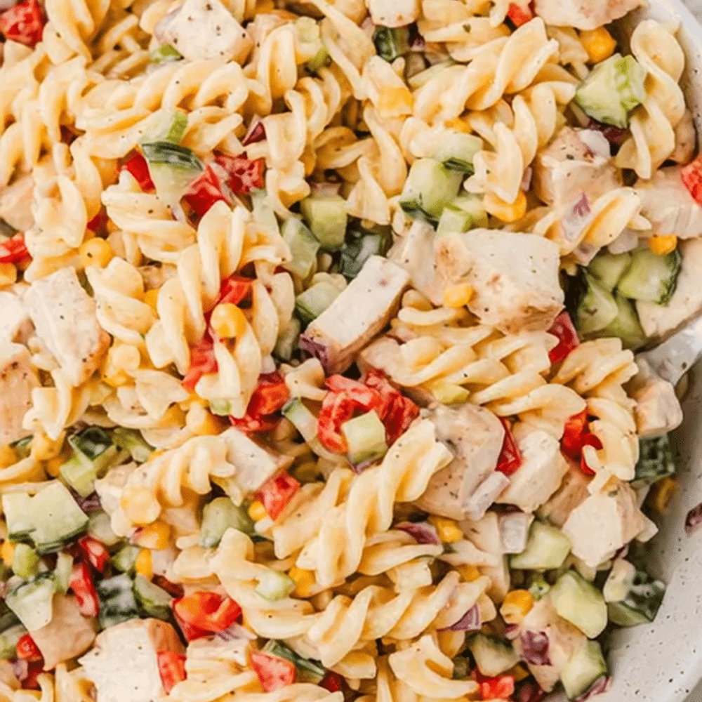 Chicken Ranch Pasta Salad