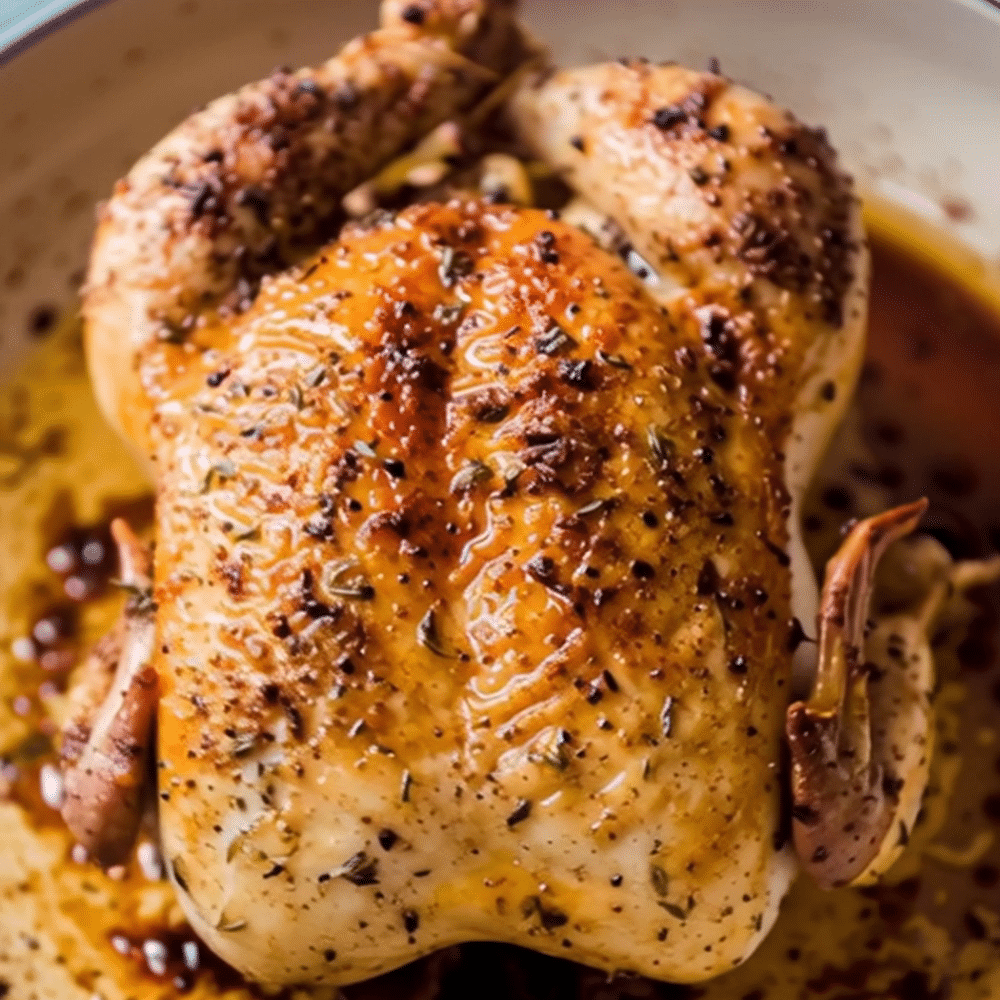 Pink Salt Seasoned Roasted Chicken