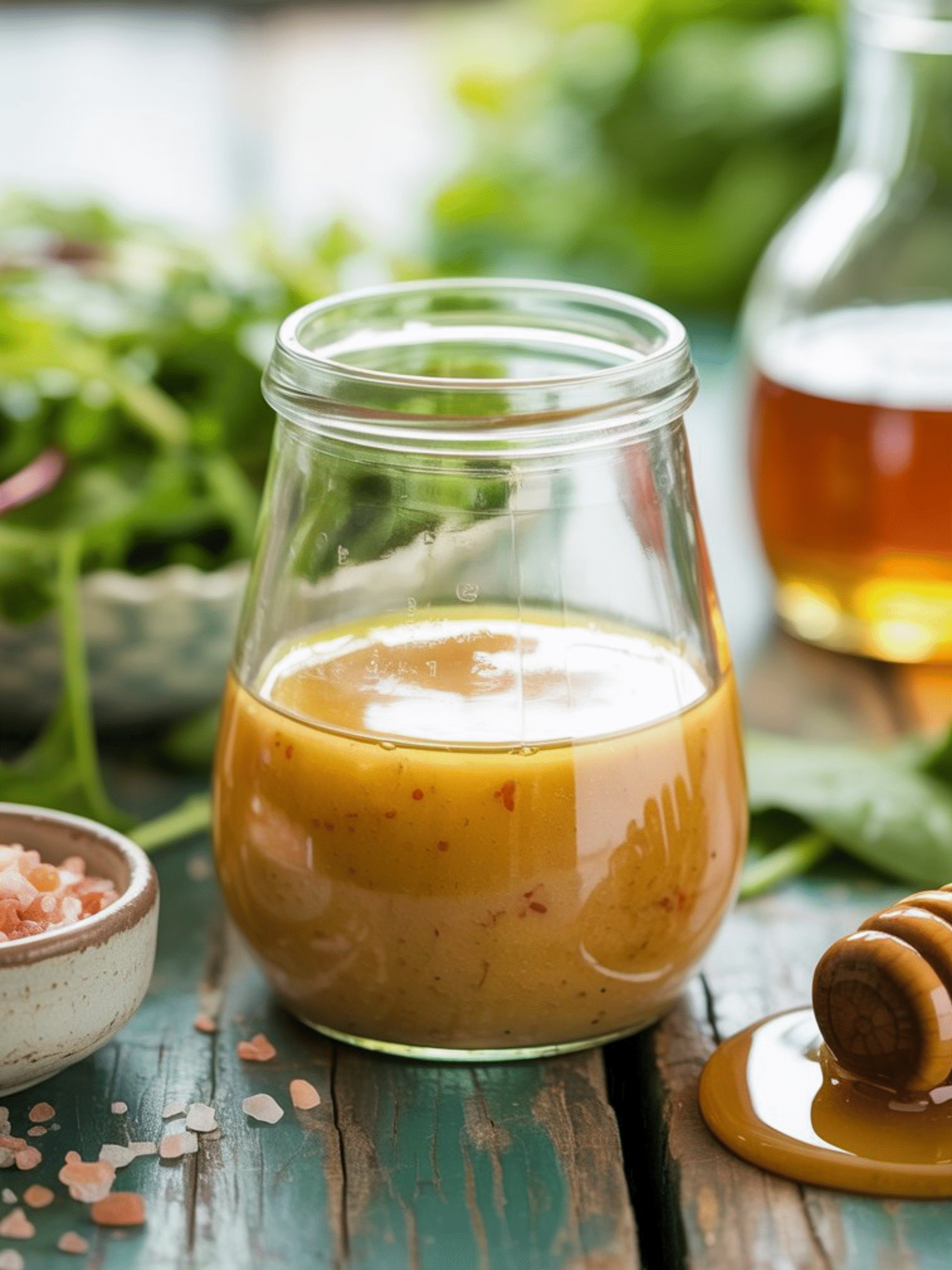 Pink Salt and Honey Vinaigrette Healthy Homemade Dressing Pink salt and honey vinaigrette