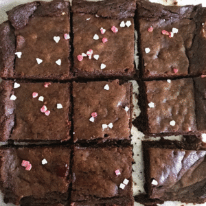 Pink Salt Brownies