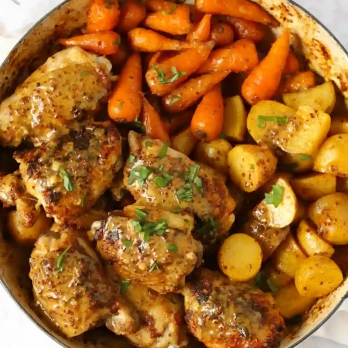 Honey Mustard Chicken and Carrots Easy One Pan Dinner Recipe