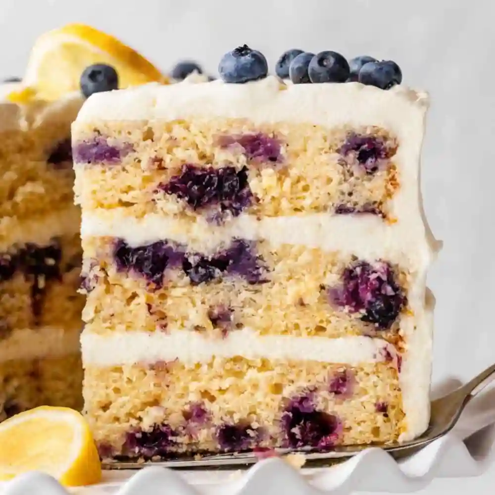 Lemon Blueberry Cake Best No Sink Berry Trick