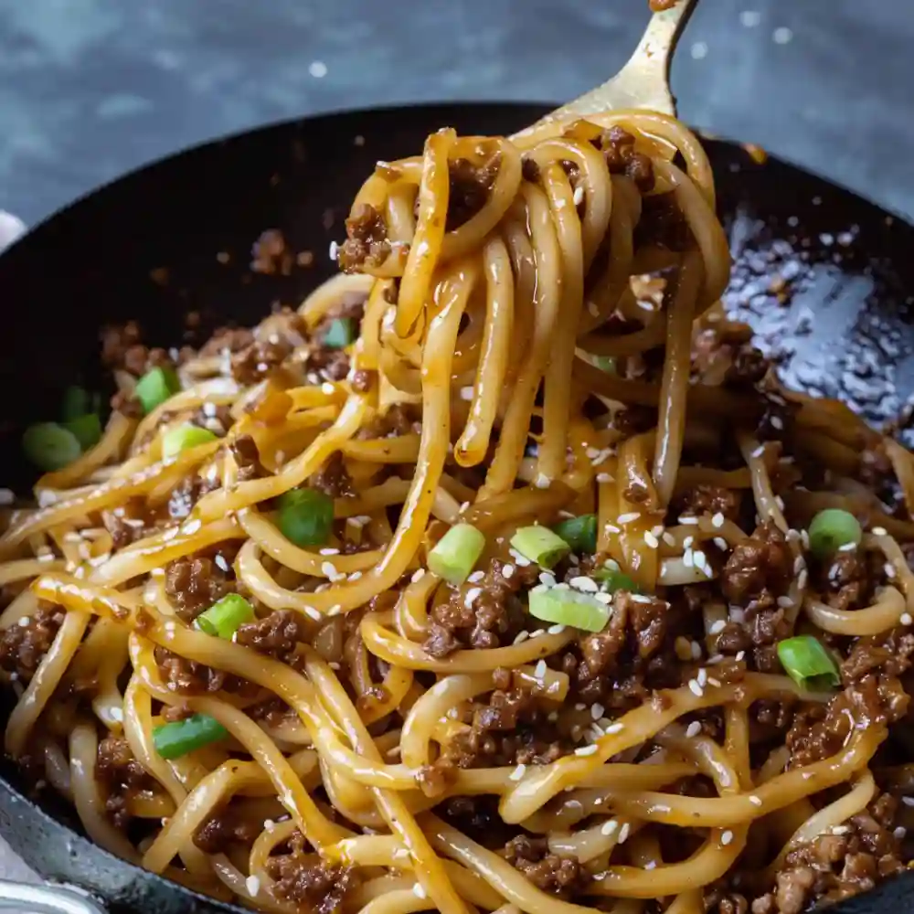 Mongolian Ground Beef Noodles Best 30 Minute Dinner