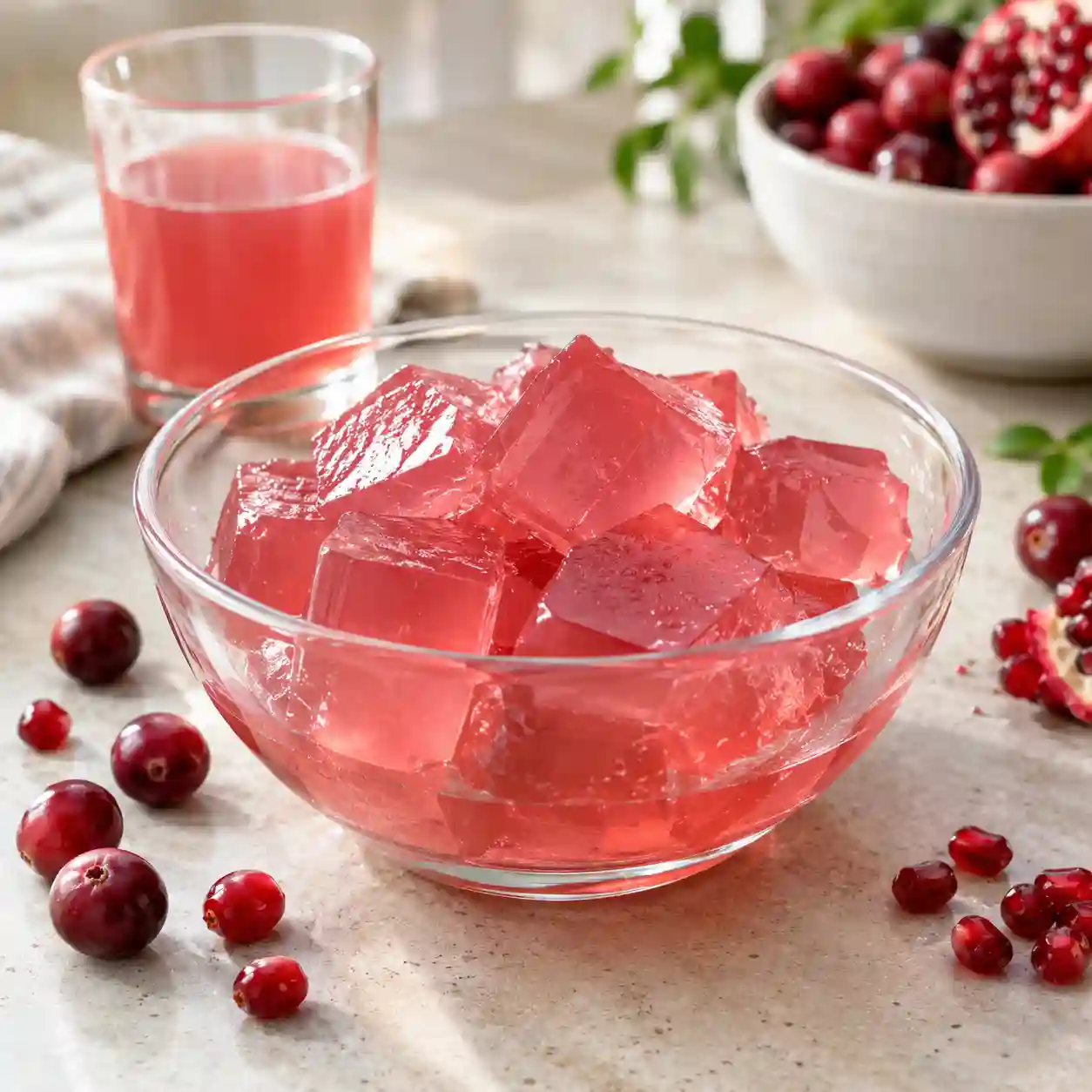 Dr Oz Pink Gelatin Recipe for Weight Loss with cranberry juice
