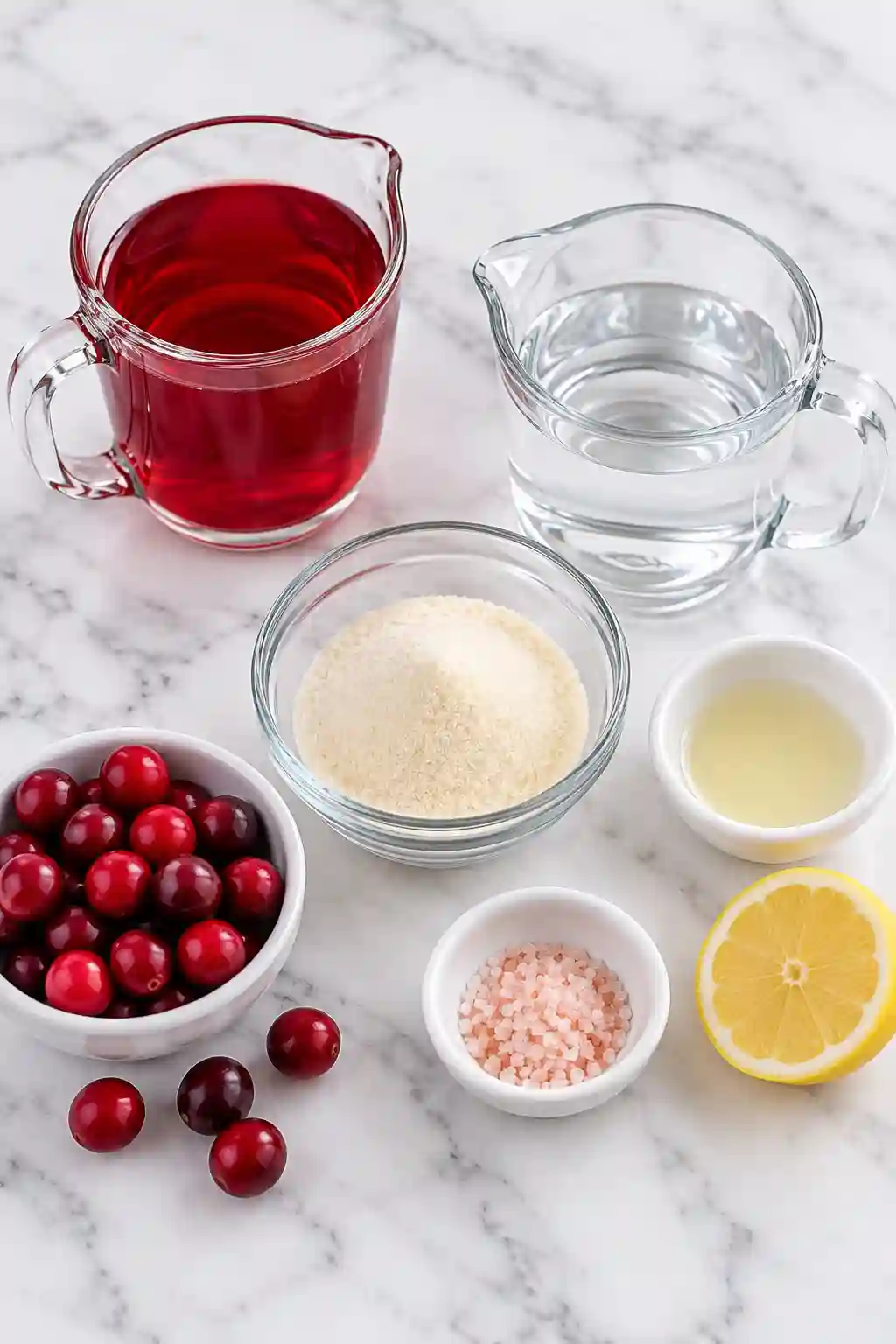 Ingredients for Dr Oz Pink Gelatin Recipe for Weight Loss
