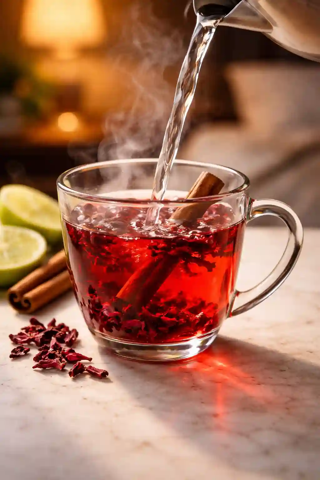 how to make hibiscus tea for weight loss nighttime with cinnamon and lime step