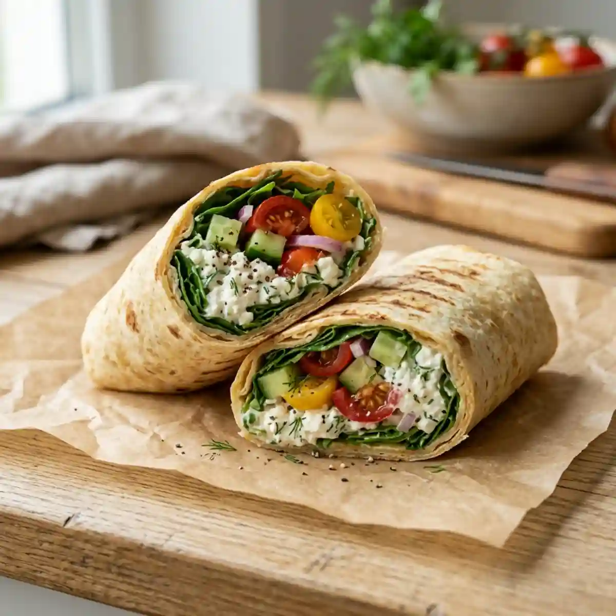 Cottage Cheese Wrap Recipe High Protein