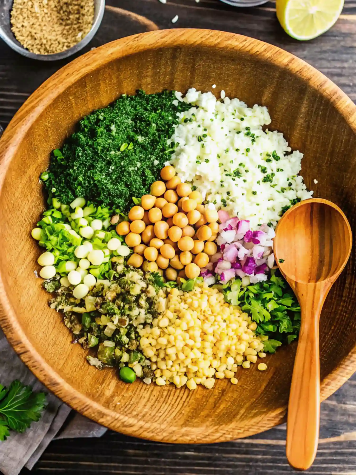 Jennifer Aniston Salad Preparation Bowl Step by Step