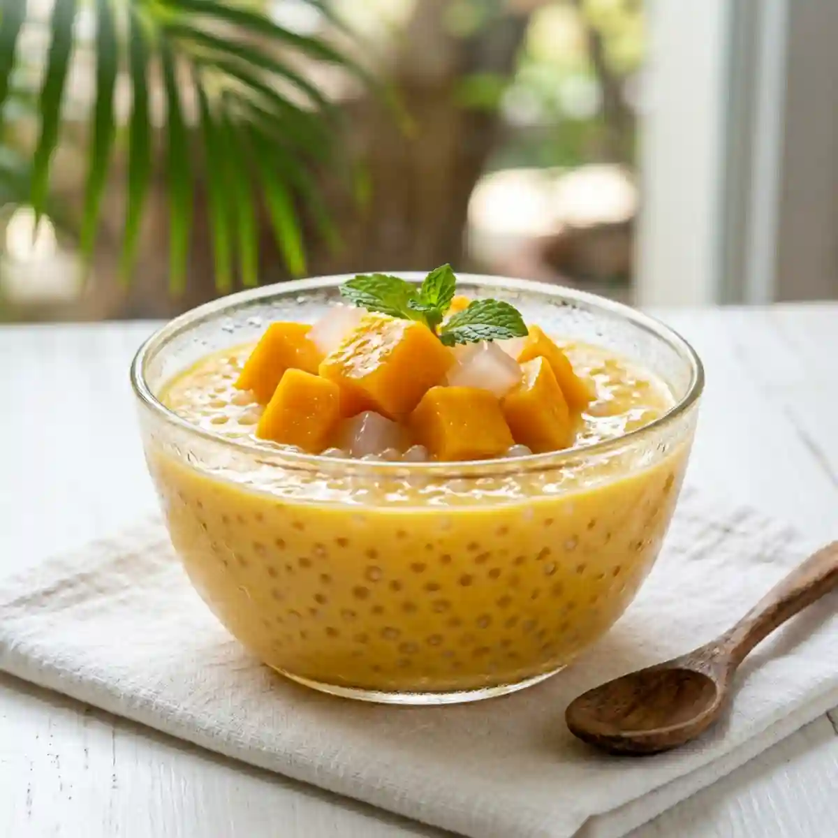 Easy Mango Sago Pudding Recipe 