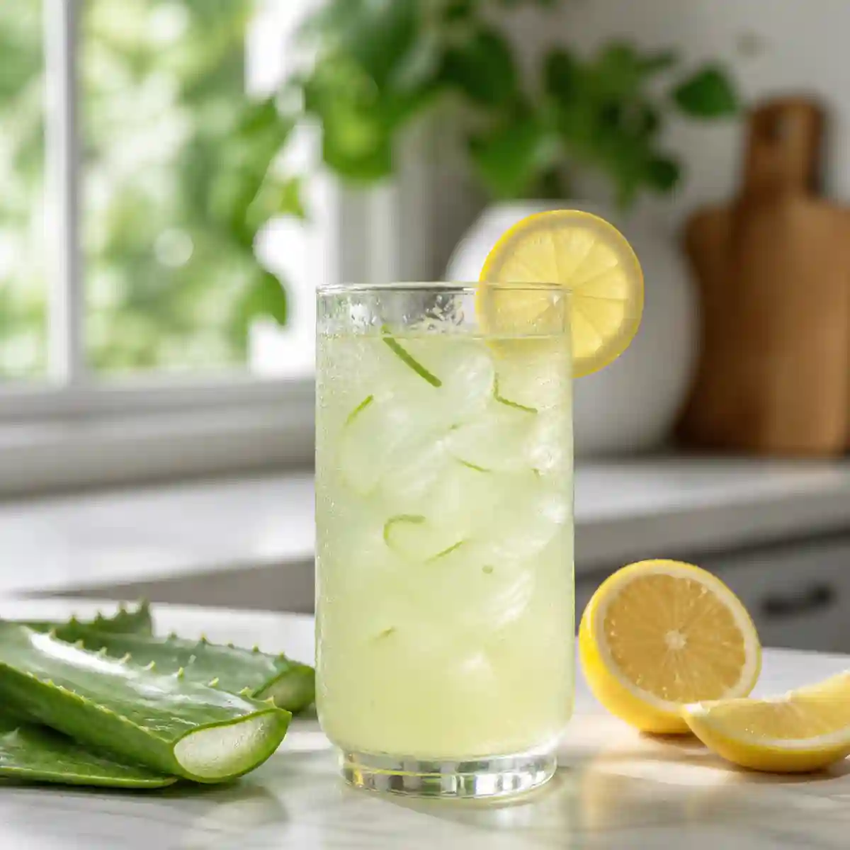 Aloe Vera Lemon Water for Weight Loss Secret Drink 