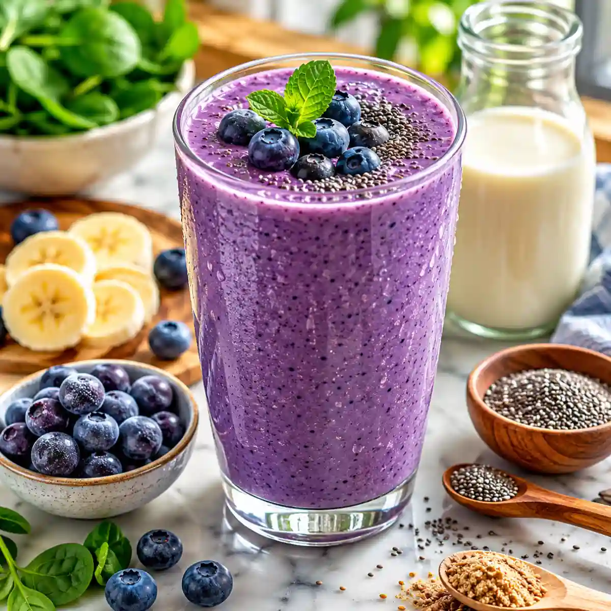 Flat Belly Blueberry Smoothie Recipe for Weight Loss Proven