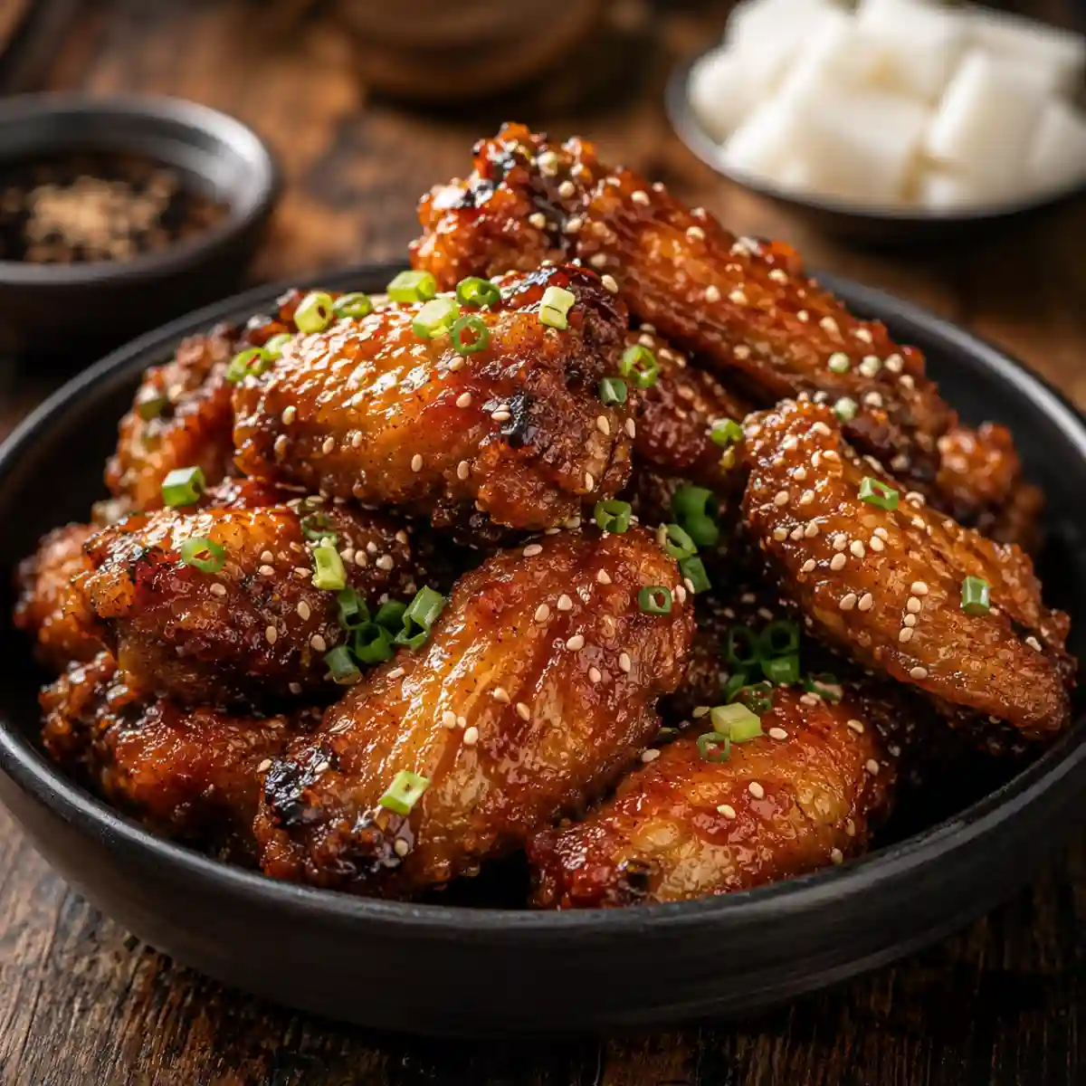 Honey Garlic Korean BBQ Chicken Wings Recipe (4 Ways!)