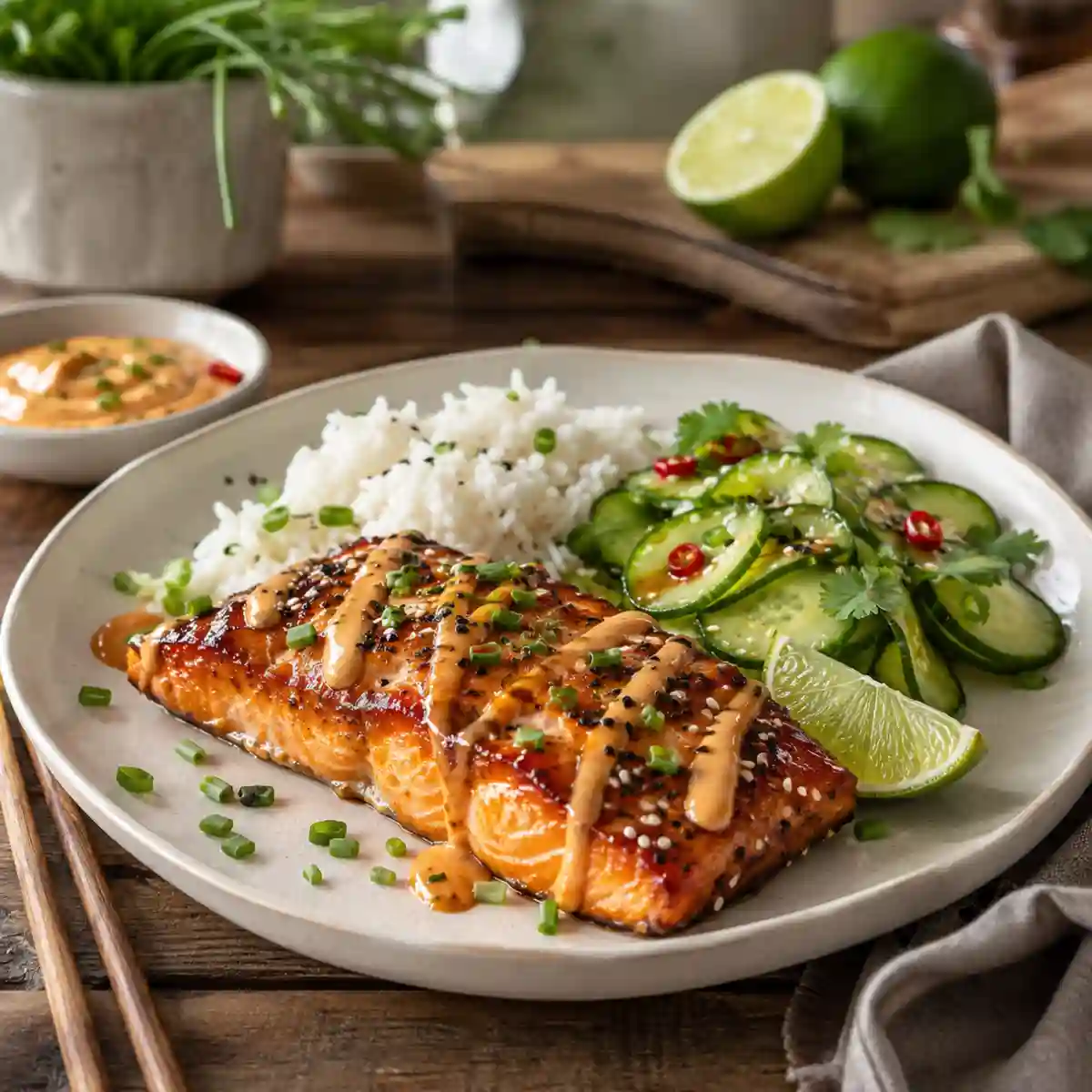 Bang Bang Salmon Recipe | Easy Oven & Air Fryer Dinner