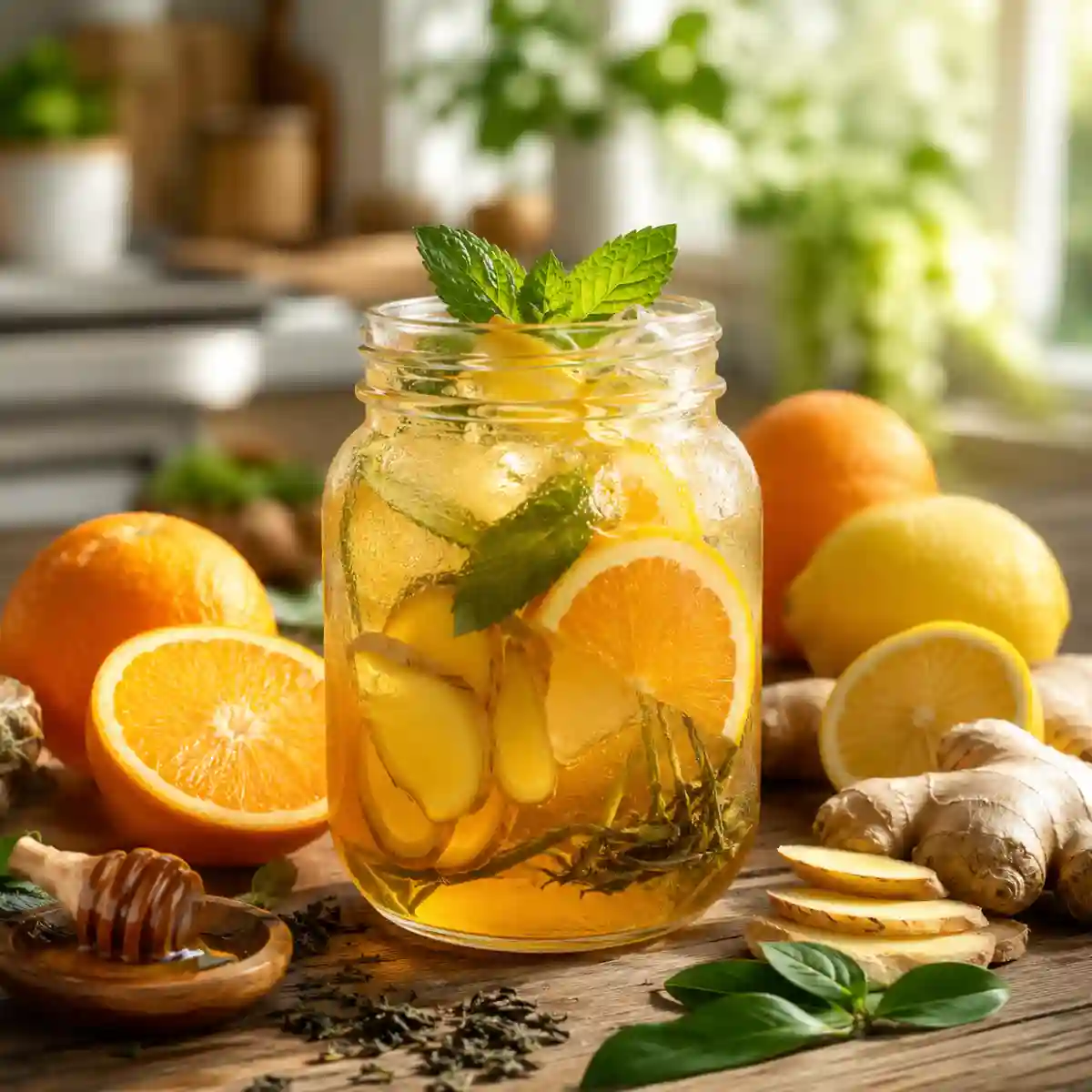 Iced Orange Ginger Green Tea Recipe You Will Love