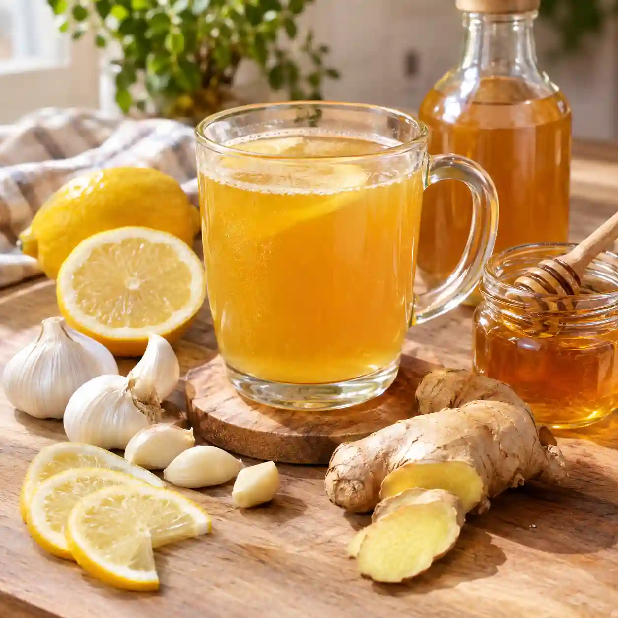 Arterial Flush Recipe with Garlic, Ginger & Lemon