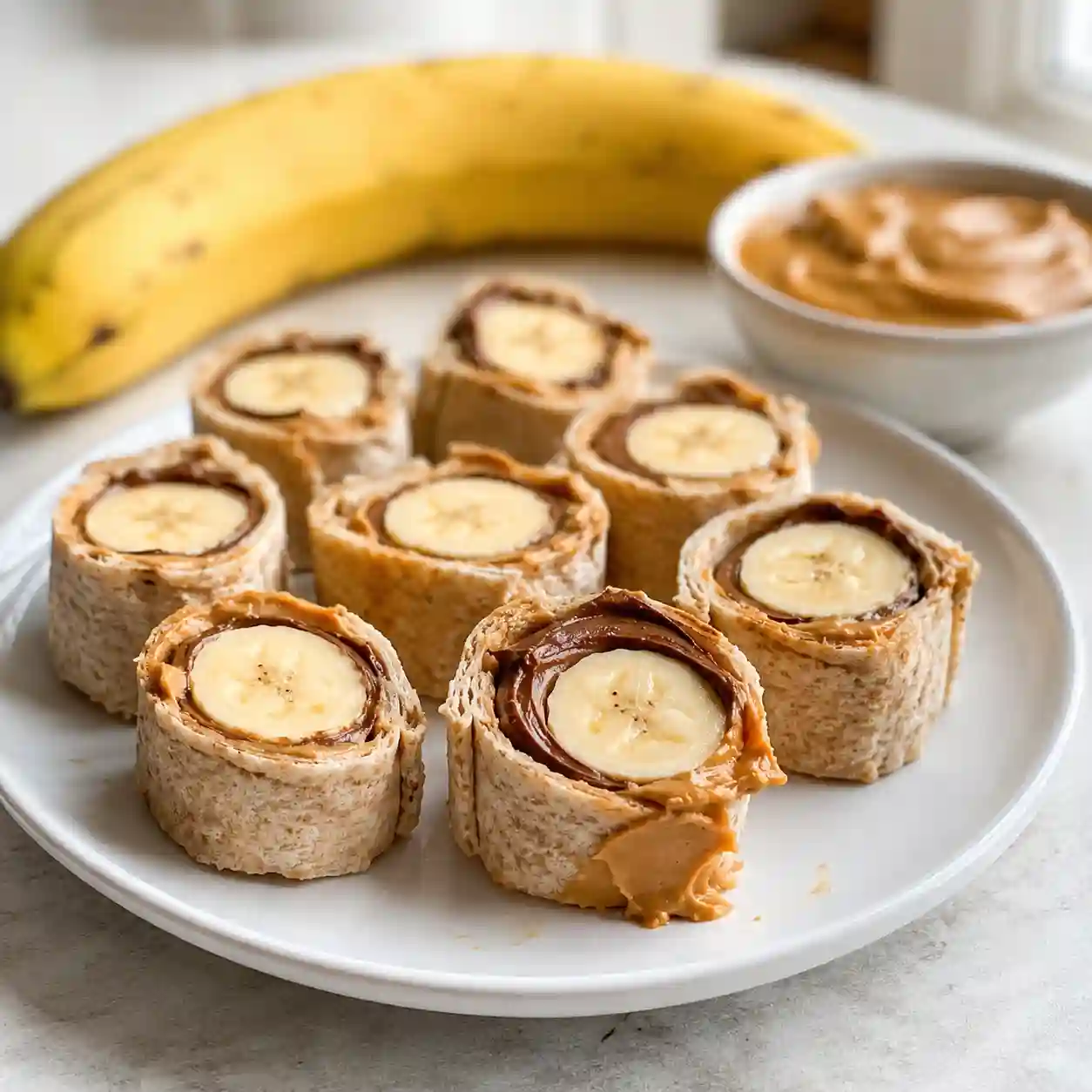 Banana Sushi Fun Healthy Snack Kids Easy Recipe